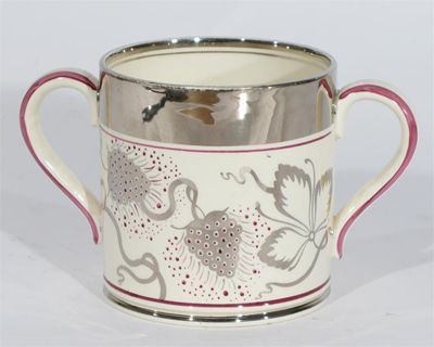 Appraisal: A Gray's Pottery twin-handled loving cup the design attributed to