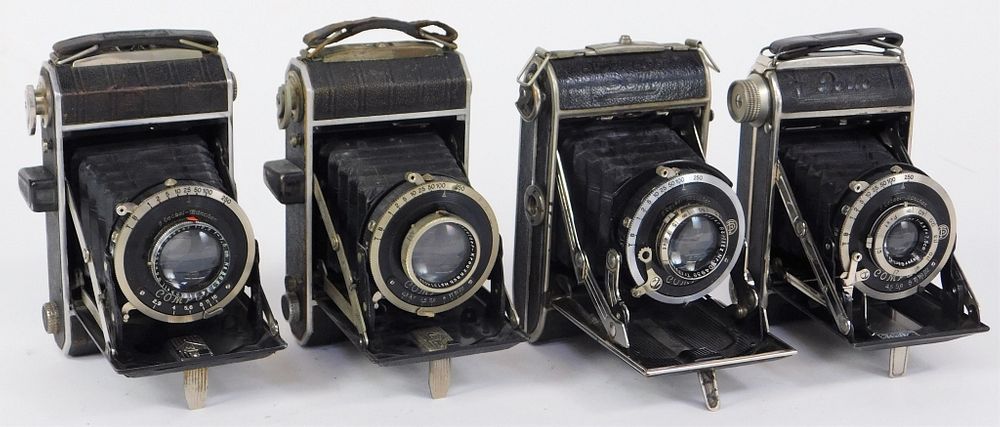 Appraisal: Lot of German Folding Cameras Lot of German folding cameras