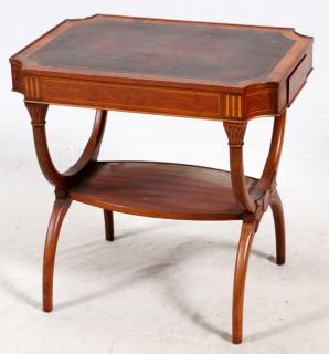 Appraisal: MAHOGANY SIDE TABLE C MAHOGANY SIDE TABLE C H W