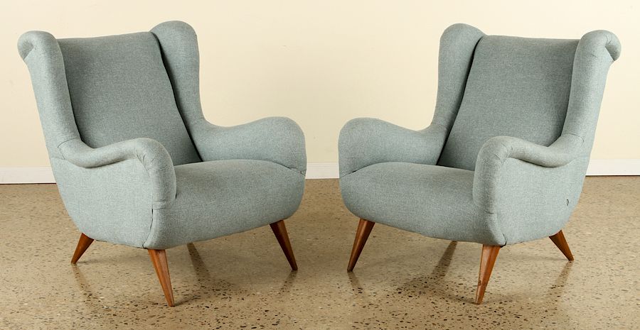 Appraisal: PAIR MID CENTURY MODERN MARCO ZANUSO CHAIRS A pair of