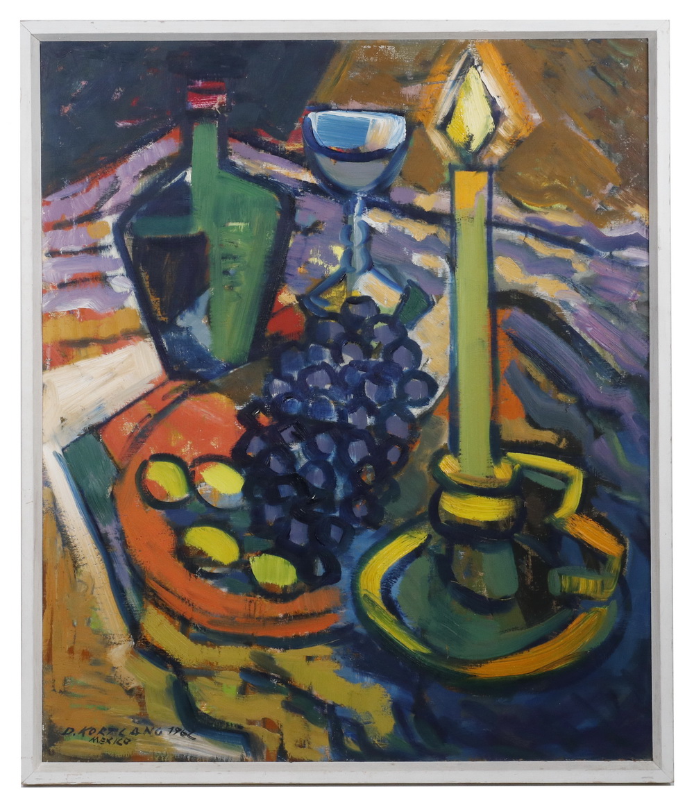 Appraisal: DIEDERICH DIEDER KORTLANG MEXICO GERMANY - Still Life with Candle