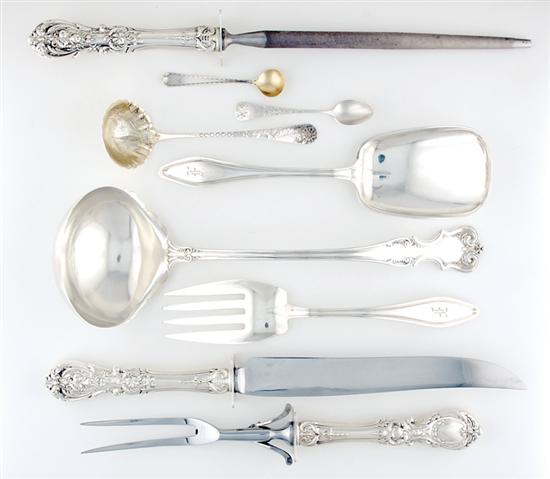 Appraisal: American sterling flatware and serving pieces Reed Barton Francis I