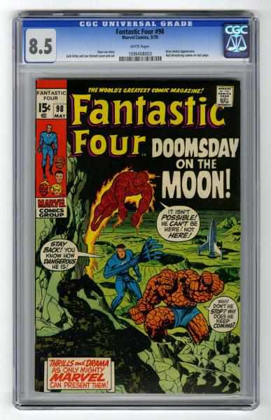 Appraisal: Fantastic Four CGC Marvel Comics Click for full description