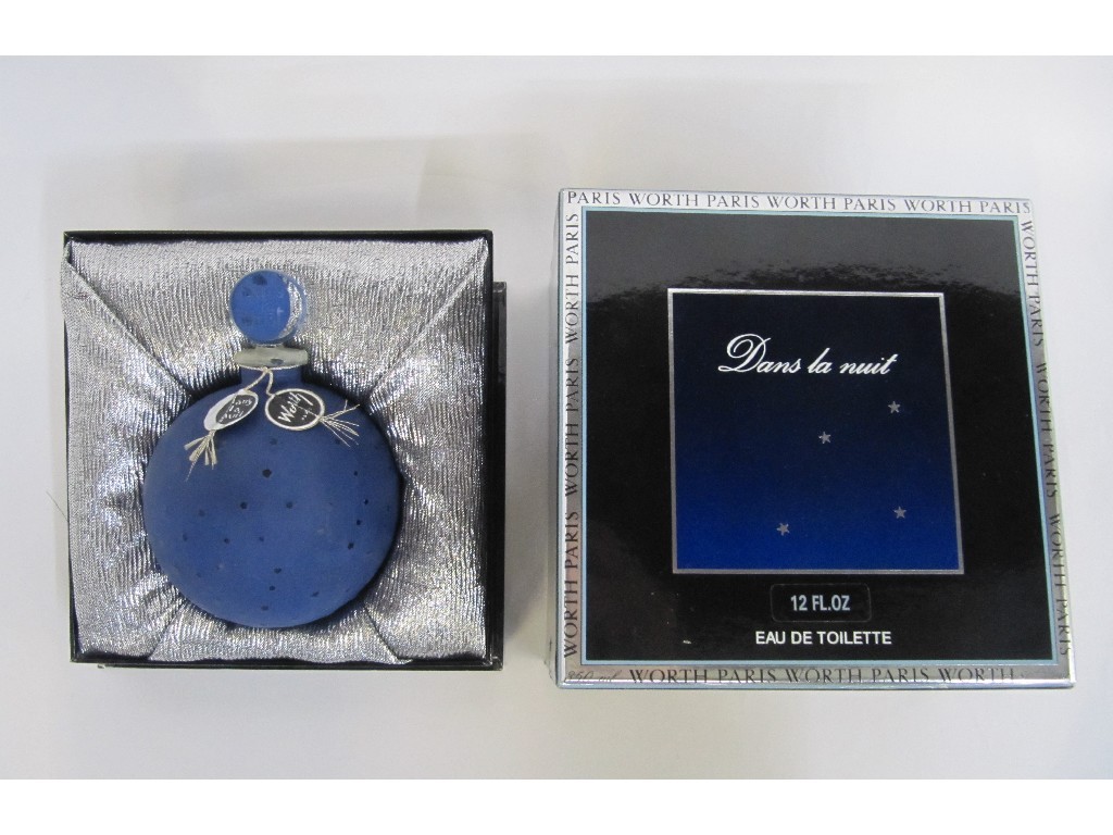 Appraisal: Boxed Lalique Worth 'Dans La Nuit' perfume bottle and contents