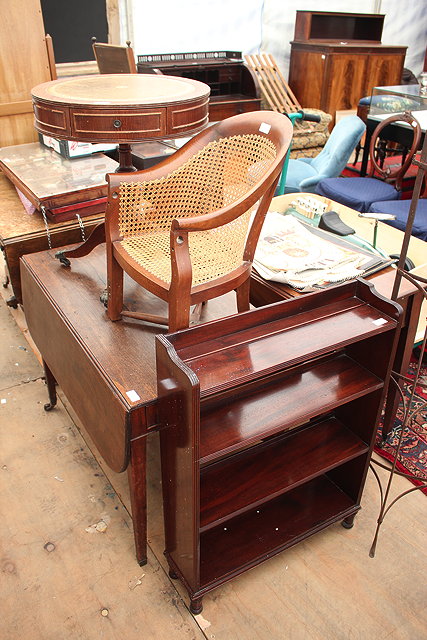 Appraisal: A GEORGIAN MAHOGANY CHILD'S BERGERE TYPE CHAIR cm wide together