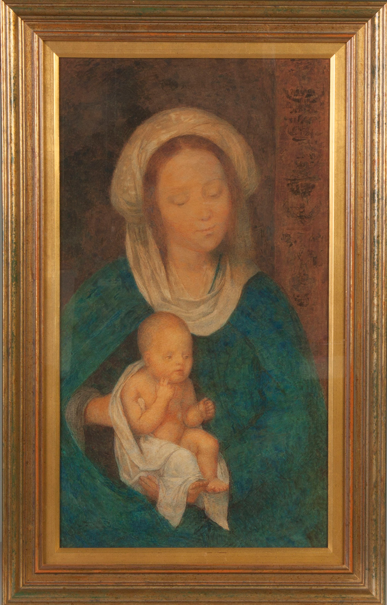 Appraisal: Anne Crawford Louisiana th cent Madonna Child Sgn Lower left