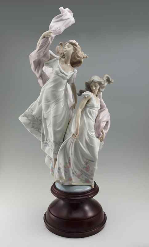 Appraisal: LLADRO PORCELAIN FIGURINE ALLEGORY OF LIBERTY Jose Puche designer glazed