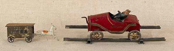 Appraisal: Turner tin racer l including track together with a tin