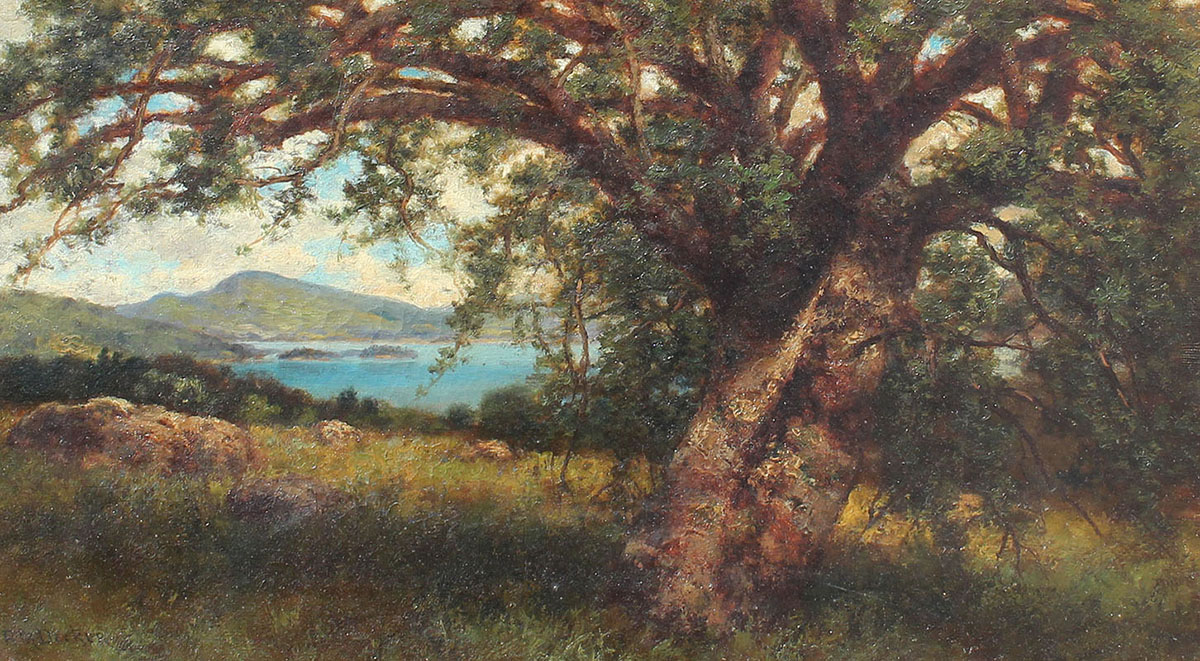 Appraisal: DECKER Robert American - ''Under the Old Apple Tree a