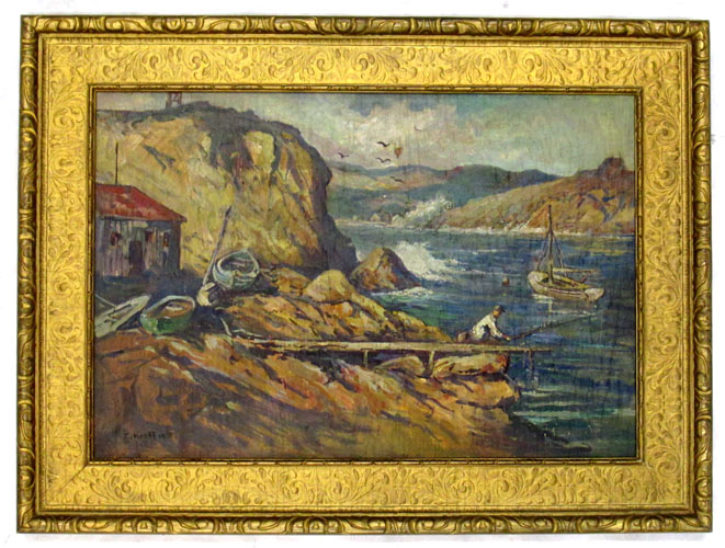 Appraisal: ALFRED HERMANN SCHROFF OIL ON BOARD Oregon California - San