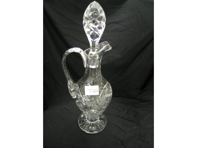 Appraisal: Fine Cut Crystal Decanter Floral