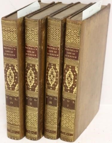 Appraisal: THE LIFE OF SAMUEL JOHNSON LL D BY JAMESBOSWELL ESQ