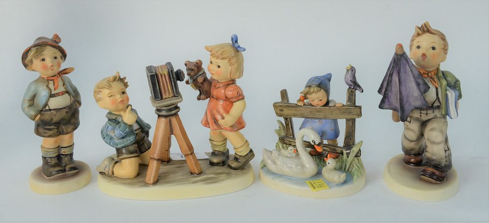 Appraisal: Group of Four Small Hummel's to include 'Is It Raining