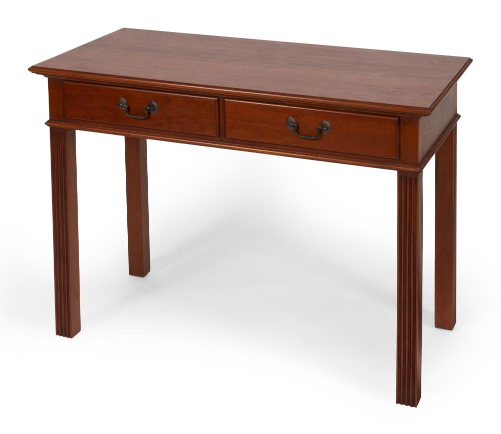 Appraisal: ELDRED WHEELER CHERRY CONSOLE TABLE LATE TH CENTURY HEIGHT WIDTH