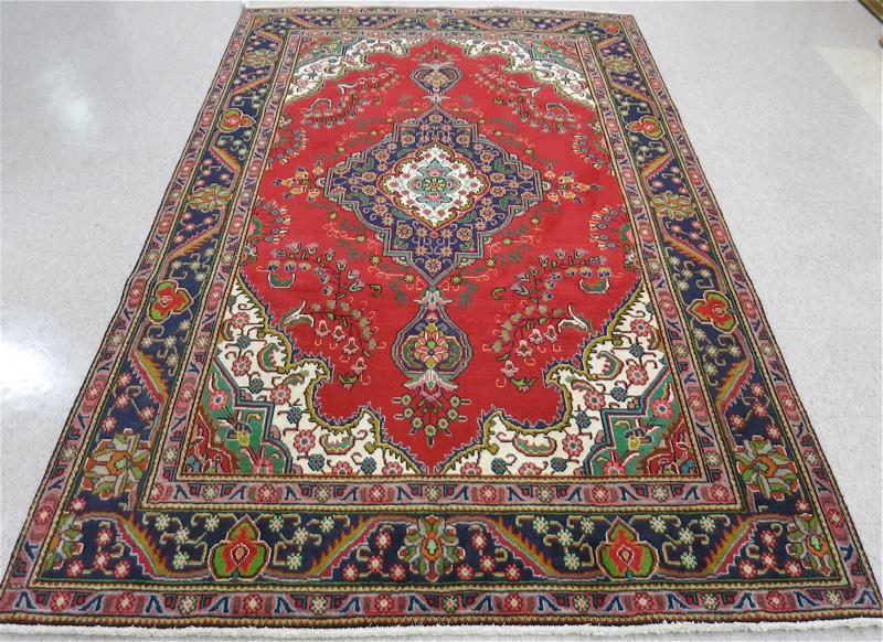 Appraisal: PERSIAN TABRIZ CARPET East Azerbaijan Province northwestern Iran floral and