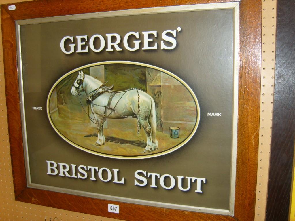 Appraisal: An early th century coloured advertising print for Georges' Bristol