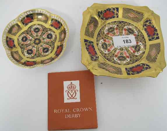 Appraisal: Royal Crown Derby Small Footed Dish Exclusive for the Collectors