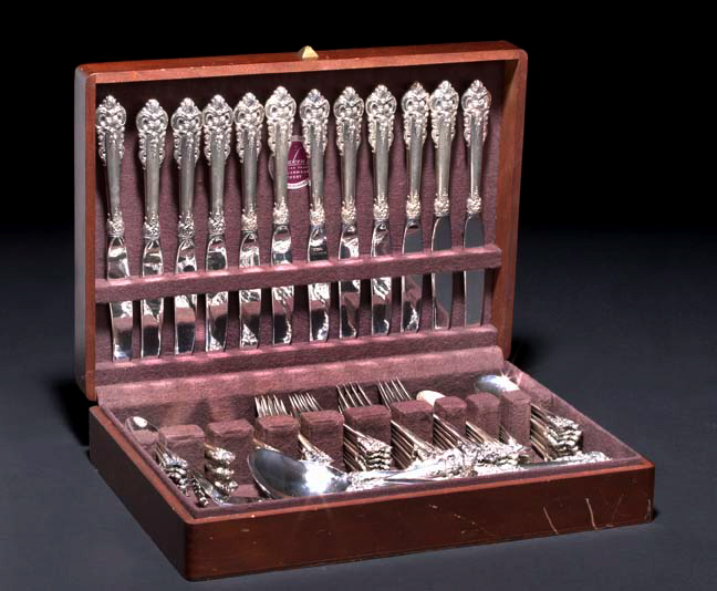 Appraisal: Ninety-Eight Pieces of Wallace's Grand Baroque Sterling Silver Flatware the