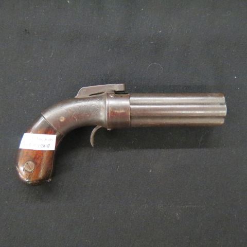 Appraisal: th Century Pepperbox Pistol folding trigger as found