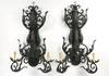 Appraisal: WALL SCONCES - Pair of th c ornate double arm