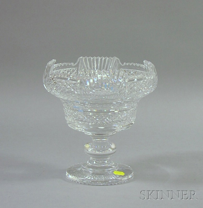 Appraisal: Waterford Colorless Cut Crystal Footed Bowl maker's mark on base