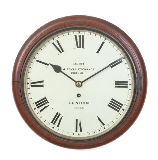 Appraisal: Sale Lot An English Mahogany Cased Wall Clock dent of