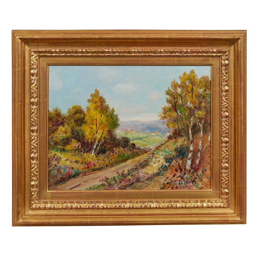 Appraisal: Michael Califano - Painting Framed Michael Califano - oil on