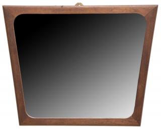 Appraisal: DANISH MID-CENTURY MODERN TEAKWOOD WALL MIRROR Danish mid-century modern teakwood