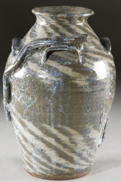 Appraisal: Burlon Craig Six Gallon Swirl Snake Jar large ovoid form