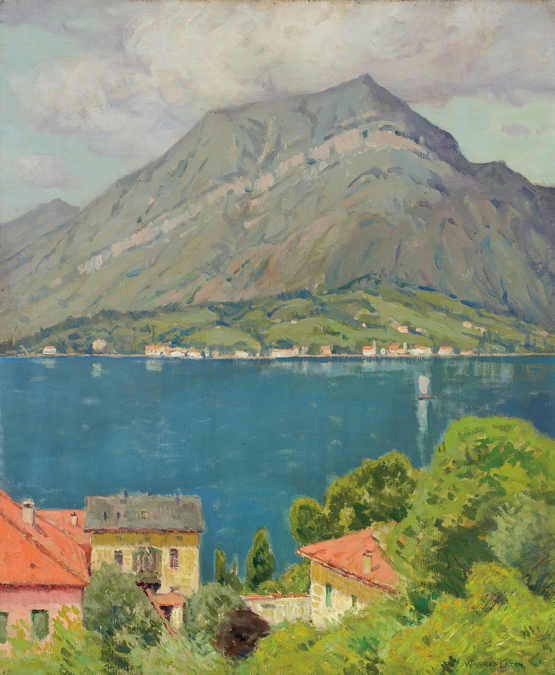 Appraisal: CHARLES WARREN EATON American - Lake Como oil on canvas