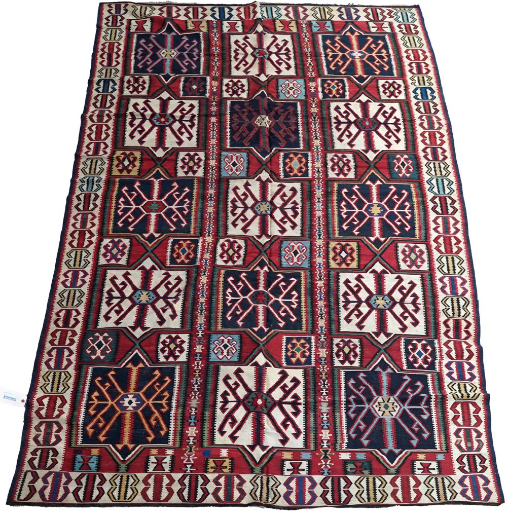 Appraisal: SHIRVAN KILIM RUGwool x ' Condition