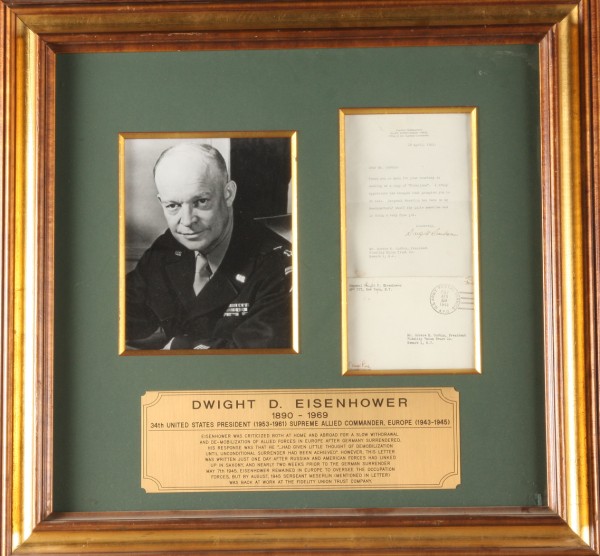 Appraisal: TLS Dwight D Eisenhower on Supreme Headquarters Allied Expeditionary Force