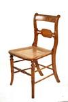 Appraisal: SIDE CHAIR - Solid bird's-eye maple Sheraton country side chair