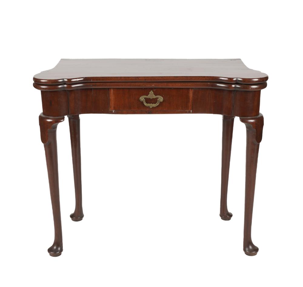 Appraisal: GEORGIAN-STYLE MAHOGANY GATELEG TABLElate th early th century inches wide