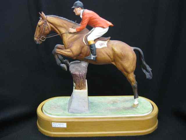 Appraisal: Royal Worcester Porcelain Figurine ''Foxhunter andLt Col H M Llewellyn