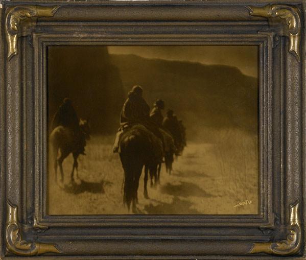 Appraisal: EDWARD S CURTIS Orotone photograph The Vanishing Race In original