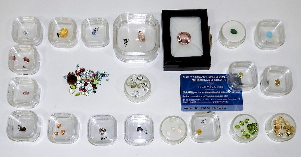 Appraisal: Precious Semi-Precious Jewelry Gem Stone Group Various Countries Large collection