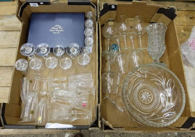 Appraisal: A collection of glassware to include Abbey lead crystal drinking