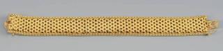 Appraisal: Woman's K Gold Woven Bracelet k yellow gold woven link