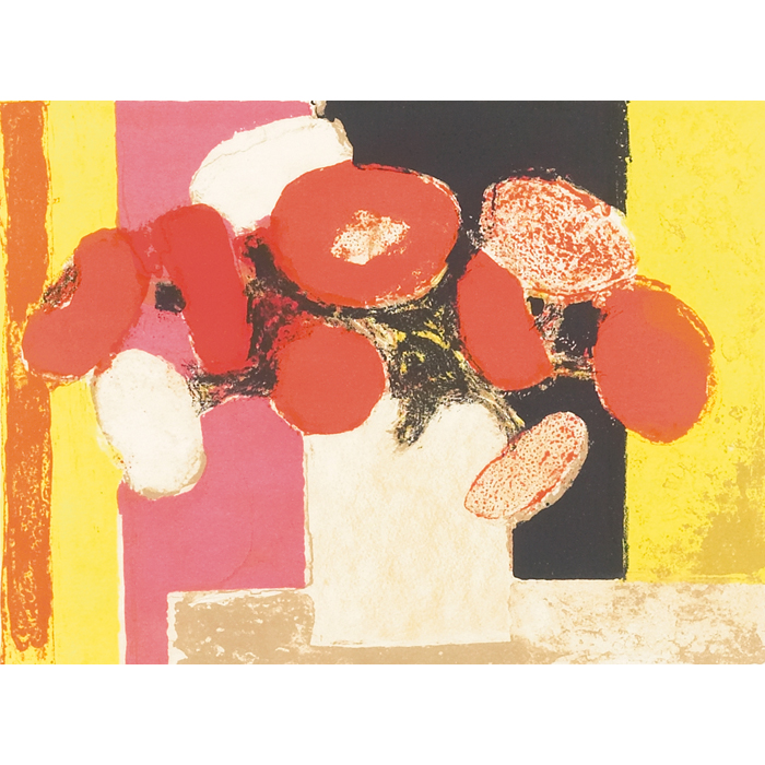 Appraisal: Bernard Cathelin French - ''Petit Bouquet de Fete '' colorlithograph