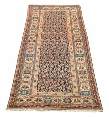 Appraisal: A Bijar Runner Subtle tones of grey tan and browns