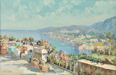 Appraisal: Carlo Ciappa Italian th Century Sorrento Italy Oil on canvas