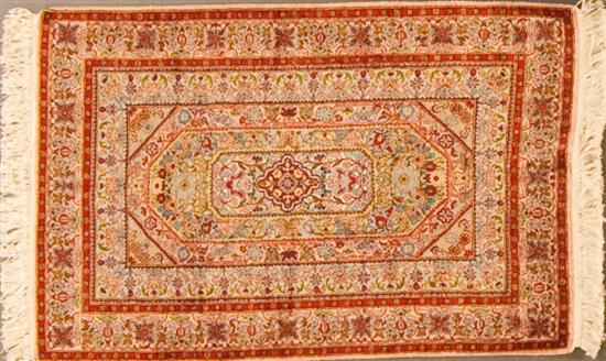 Appraisal: Silk Keyseri rug Turkey modern x