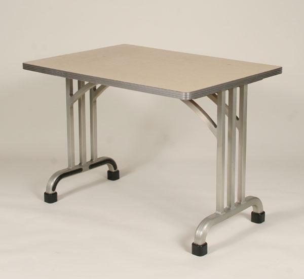 Appraisal: Machine Age Good Form Goodform Aluminum Dinette Table with laminate