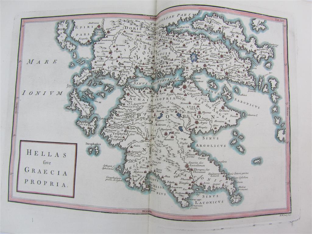 Appraisal: Geographia Antiqua map volumes including Lenglet Du Fresnoy Pierre Nicolas