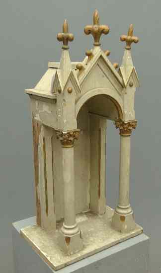 Appraisal: th c Quebec architectural Church element '' W '' D