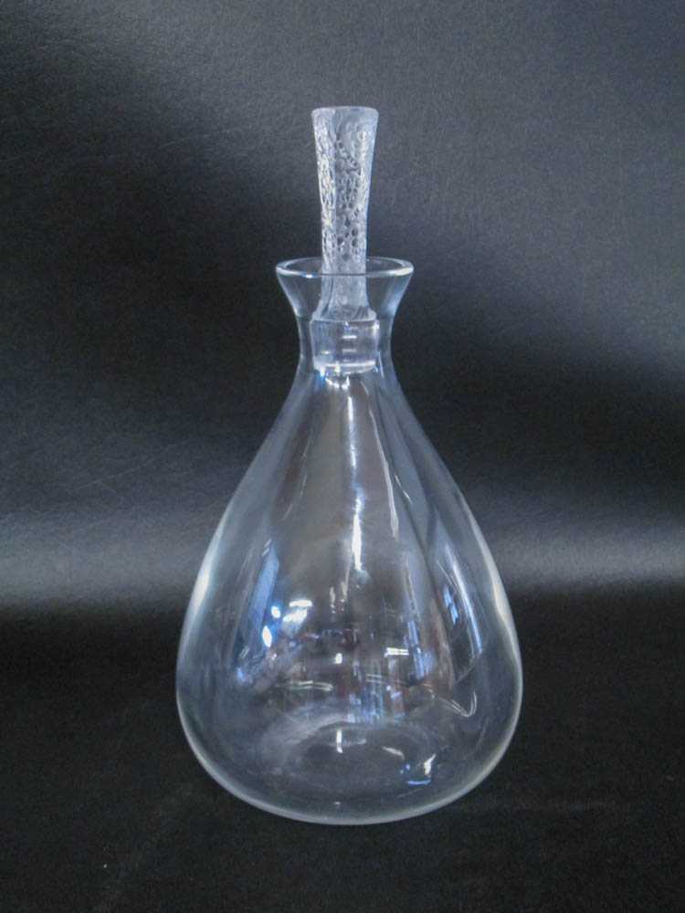 Appraisal: LALIQUE PHALSBOURG CRYSTAL DECANTER engraved Lalique France Height inches