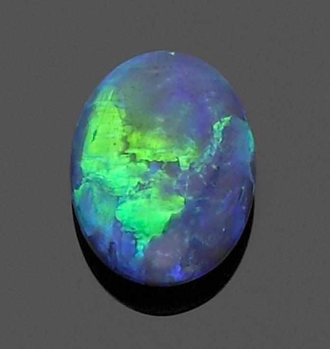 Appraisal: Black Crystal Opal Lightning Ridge Australia A classic for the