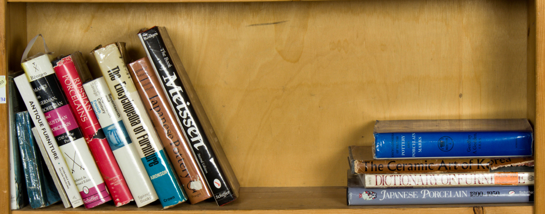 Appraisal: ONE SHELF OF REFERENCE BOOKS One Shelf of reference books