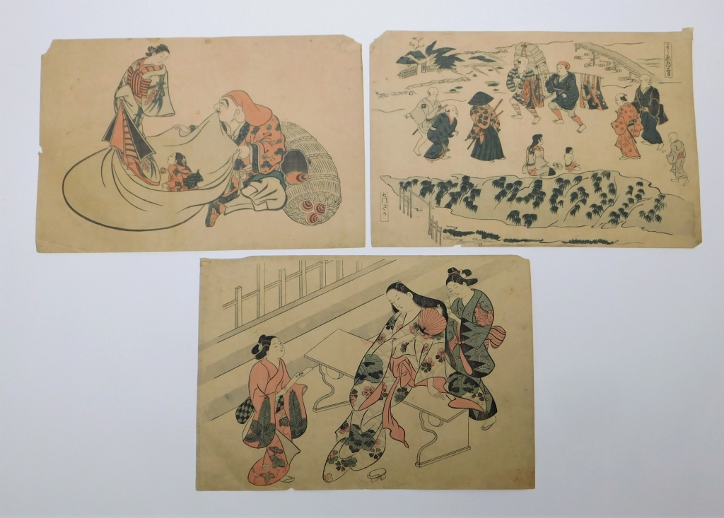 Appraisal: PC ASSORTED JAPANESE WOODBLOCK PRINTS Japan Late th-Early thIncludes a